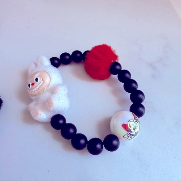 NWOT 1 Handmade Labubu Beaded Bracelets for Kids - Picture 3 of 7